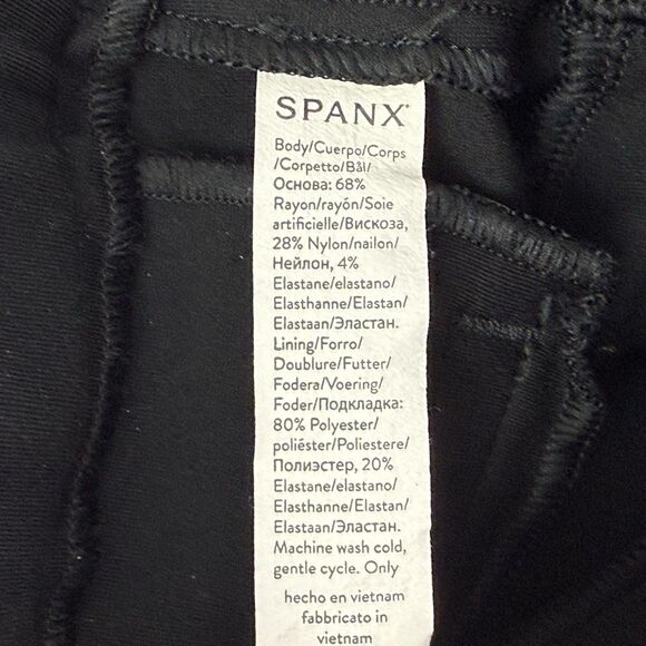Spanx Supersmooth Perfectfit Ponte Slim Straight Pant Women XS Black - Picture 7 of 12